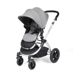 Ickle Bubba Stomp Luxe 2 In 1 Plus Pushchair & Carrycot - Silver/Pearl Grey/Black -Baby Products Store ickle bubba travel systems 10 003 001 259 38731209933021