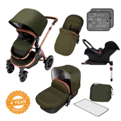 Ickle Bubba Stomp V4 Galaxy Travel System With Base Bronze/Woodland -Baby Products Store ickle bubba travel systems 10 004 200 022 23173077270723