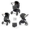 Ickle Bubba Cosmo 2 In 1 Plus Carrycot & Pushchair - Black/Graphite Grey -Baby Products Store ickle bubba travel systems 10 007 001 007 38699526684893