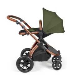 Ickle Bubba Stomp Luxe All-in-One Travel System With Isofix Base - Bronze/Woodland/Tan -Baby Products Store ickle bubba travel systems 10 011 300 022 38711484219613