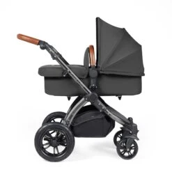 Ickle Bubba Stomp Luxe All-in-One Travel System With Isofix Base - Black/Charcoal Grey/Tan -Baby Products Store ickle bubba travel systems 10 011 300 207 38711766941917
