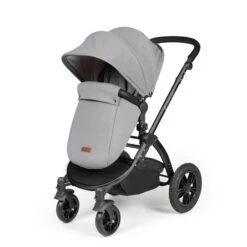 Ickle Bubba Stomp Luxe All-in-One Travel System With Isofix Base - Black/Pearl Grey/Black -Baby Products Store ickle bubba travel systems 10 011 300 210 38711800758493