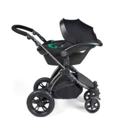 Ickle Bubba Stomp Luxe All-in-One Travel System With Isofix Base - Black/Pearl Grey/Black -Baby Products Store ickle bubba travel systems 10 011 300 210 38711801020637