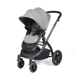 Ickle Bubba Stomp Luxe All-in-One Travel System With Isofix Base - Black/Pearl Grey/Black -Baby Products Store ickle bubba travel systems 10 011 300 210 38711801151709
