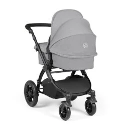 Ickle Bubba Stomp Luxe All-in-One Travel System With Isofix Base - Black/Pearl Grey/Black -Baby Products Store ickle bubba travel systems 10 011 300 210 38711801184477