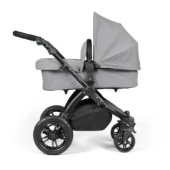 Ickle Bubba Stomp Luxe All-in-One Travel System With Isofix Base - Black/Pearl Grey/Black -Baby Products Store ickle bubba travel systems 10 011 300 210 38711801446621