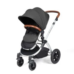 Ickle Bubba Stomp Luxe All-in-One Travel System With Isofix Base - Silver/Charcoal Grey/Tan -Baby Products Store ickle bubba travel systems 10 011 300 255 38711819075805