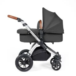 Ickle Bubba Stomp Luxe All-in-One Travel System With Isofix Base - Silver/Charcoal Grey/Tan -Baby Products Store ickle bubba travel systems 10 011 300 255 38711819108573