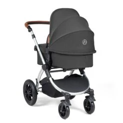 Ickle Bubba Stomp Luxe All-in-One Travel System With Isofix Base - Silver/Charcoal Grey/Tan -Baby Products Store ickle bubba travel systems 10 011 300 255 38711819501789