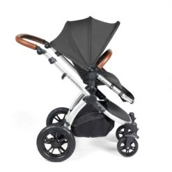 Ickle Bubba Stomp Luxe All-in-One Travel System With Isofix Base - Silver/Charcoal Grey/Tan -Baby Products Store ickle bubba travel systems 10 011 300 255 38711819862237