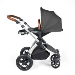 Ickle Bubba Stomp Luxe All-in-One Travel System With Isofix Base - Silver/Charcoal Grey/Tan -Baby Products Store ickle bubba travel systems 10 011 300 255 38711820157149