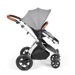 Ickle Bubba Stomp Luxe All-in-One Travel System With Isofix Base - Silver/Pearl Grey/Tan -Baby Products Store ickle bubba travel systems 10 011 300 260 38711838638301