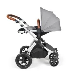 Ickle Bubba Stomp Luxe All-in-One Travel System With Isofix Base - Silver/Pearl Grey/Tan -Baby Products Store ickle bubba travel systems 10 011 300 260 38711838965981
