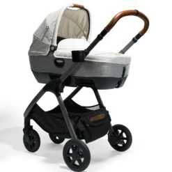 Joie Calmi Car Cot Bed & I-Base Encore - Oyster -Baby Products Store joie lie flat car seats 12219 oys 38073409339613