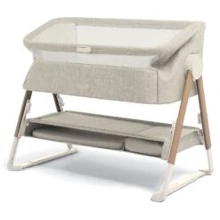 Mamas & Papas Lua Fawn Bedside Crib Oat Bundle -Baby Products Store mamas papas cribs bblupk200 39391635800285