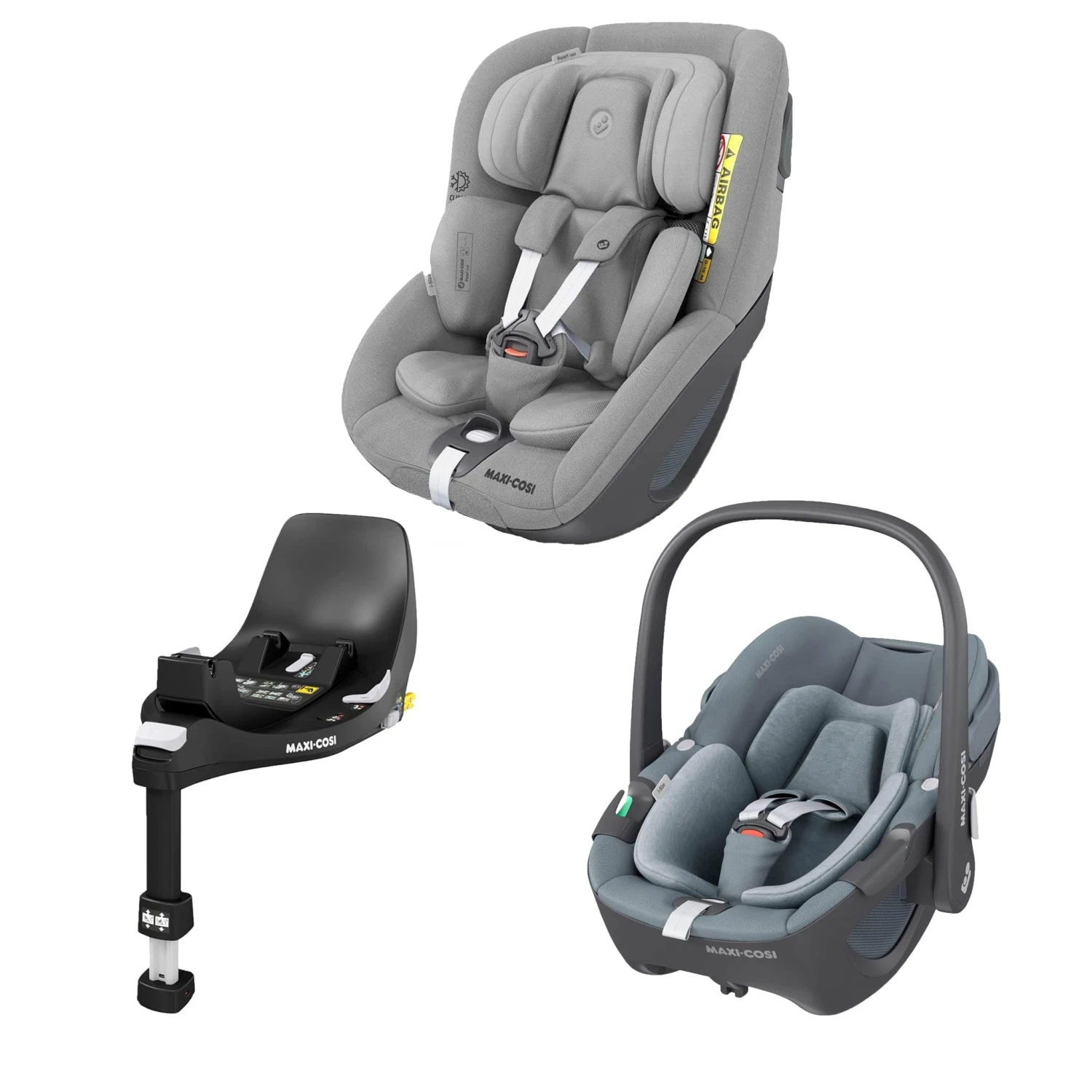 Maxi-Cosi Pebble 360, Pearl 360 & Familyfix 360 Base Bundle - Grey 3 Maxi-Cosi Pebble 360, Pearl 360 & Familyfix 360 Base Bundle - Grey