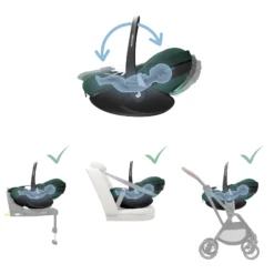 Maxi-Cosi Pebble 360 Pro - Essential Green -Baby Products Store maxi cosi baby car seats 8052047300 39047253819613