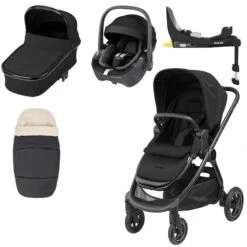 Maxi-Cosi Adorra Luxe Pebble 360 & Base Travel System - Twillic Black