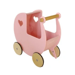 Moover Wooden Dolls Pram Pink