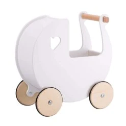 Moover Wooden Dolls Pram White