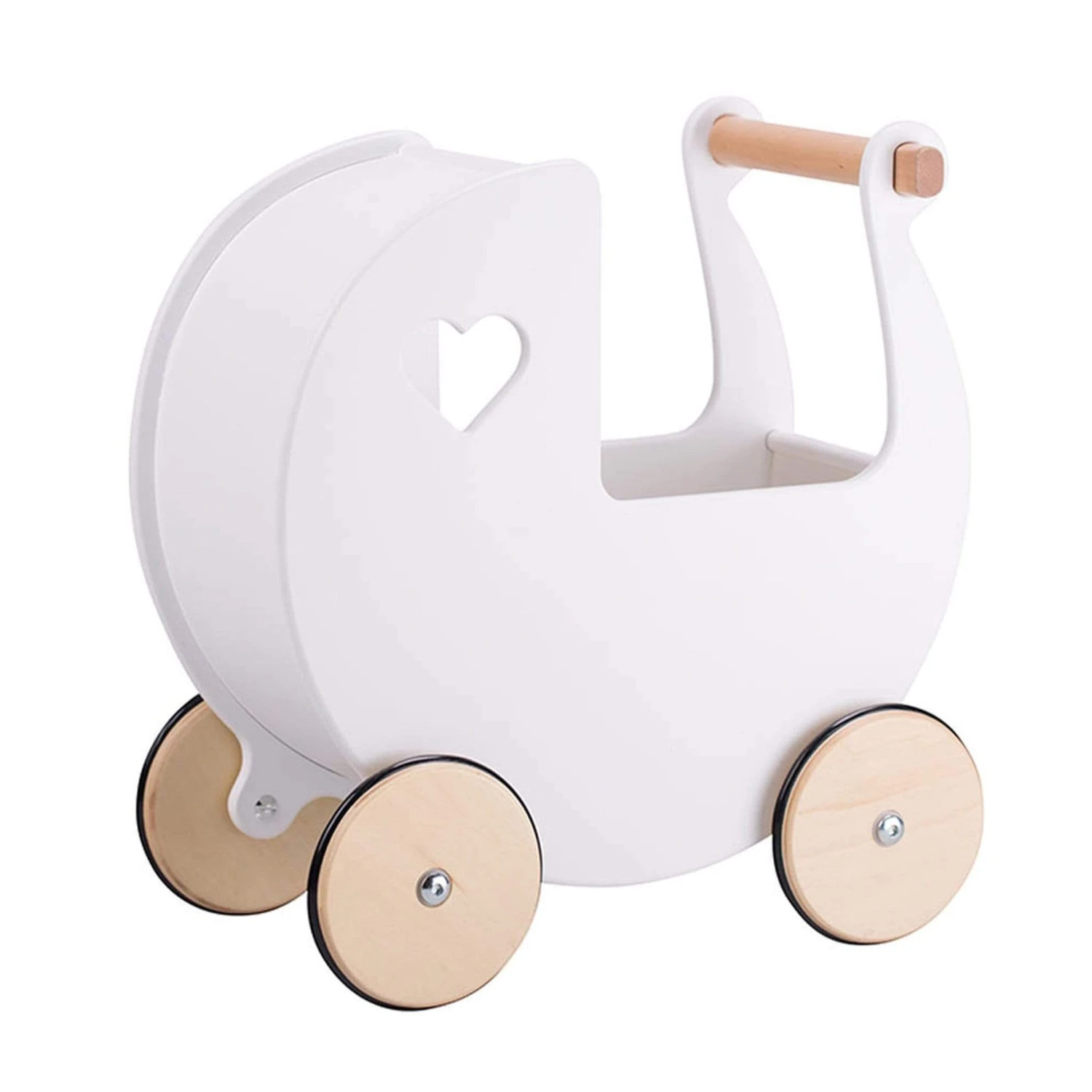 Moover Wooden Dolls Pram White