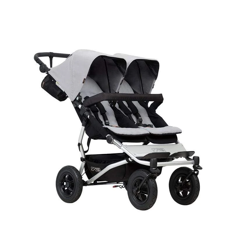 Mountain Buggy Duet V3 Double Pushchair Silver 3 Mountain Buggy Duet V3 Double Pushchair Silver