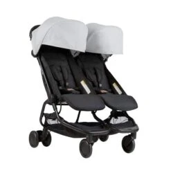 Mountain Buggy Nano Duo Double Stroller Silver