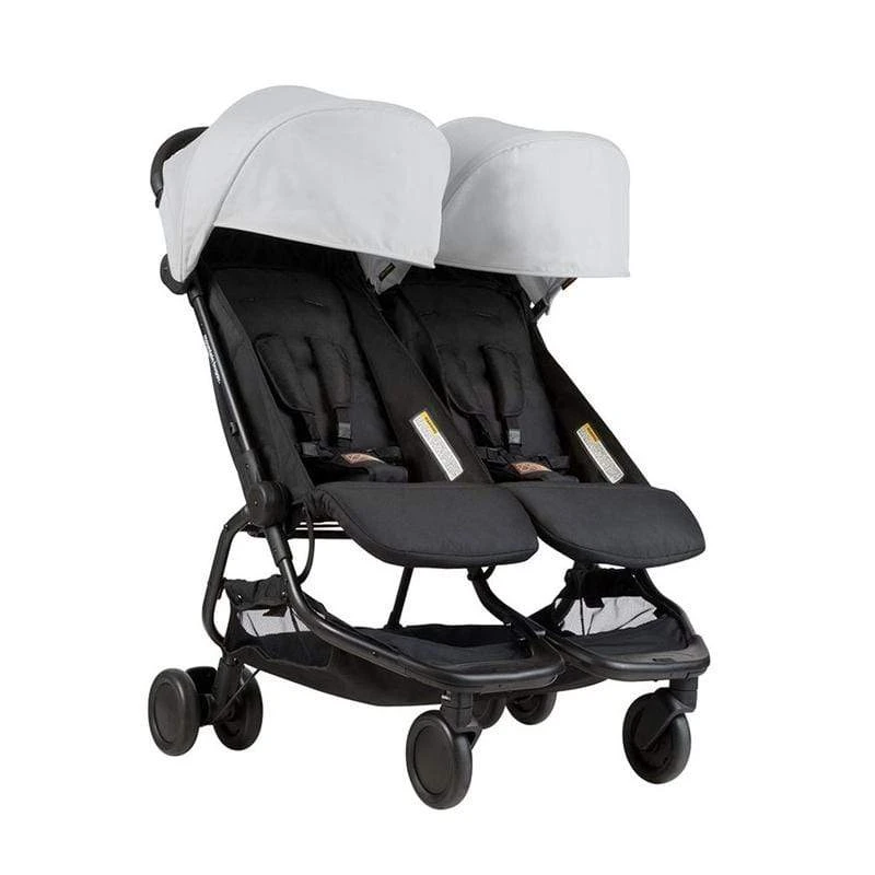 Mountain Buggy Nano Duo Double Stroller Silver 3 Mountain Buggy Nano Duo Double Stroller Silver