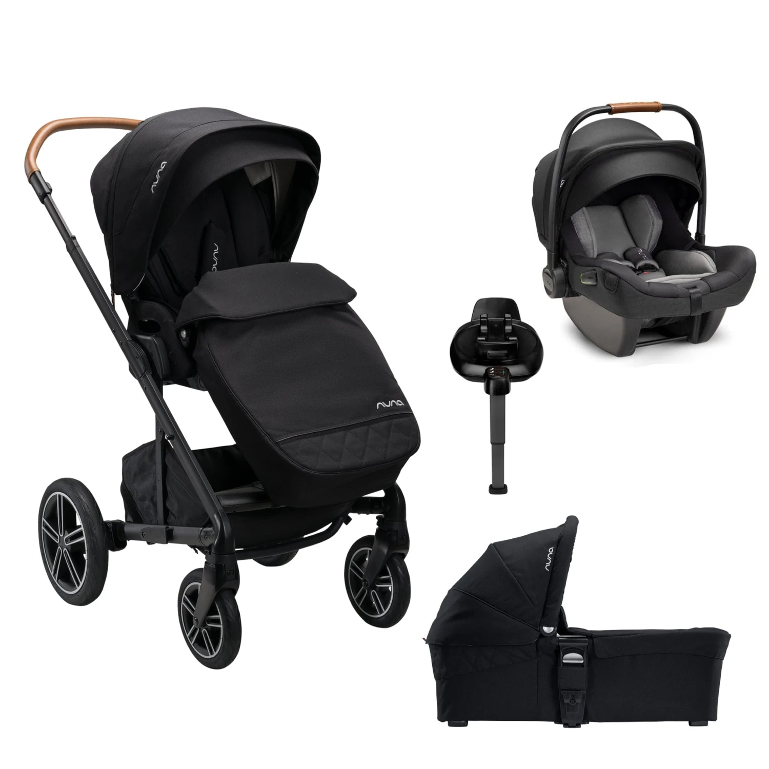 Nuna MIXX NEXT Generation Bundle - Caviar 3 Nuna MIXX NEXT Generation Bundle - Caviar