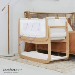 SnüzPod 4 Bedside Crib Natural -Baby Products Store snuzpod cribs fn014c 29171085377731