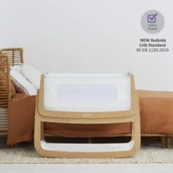 SnüzPod 4 Bedside Crib Natural -Baby Products Store snuzpod cribs fn014c 29214722654403