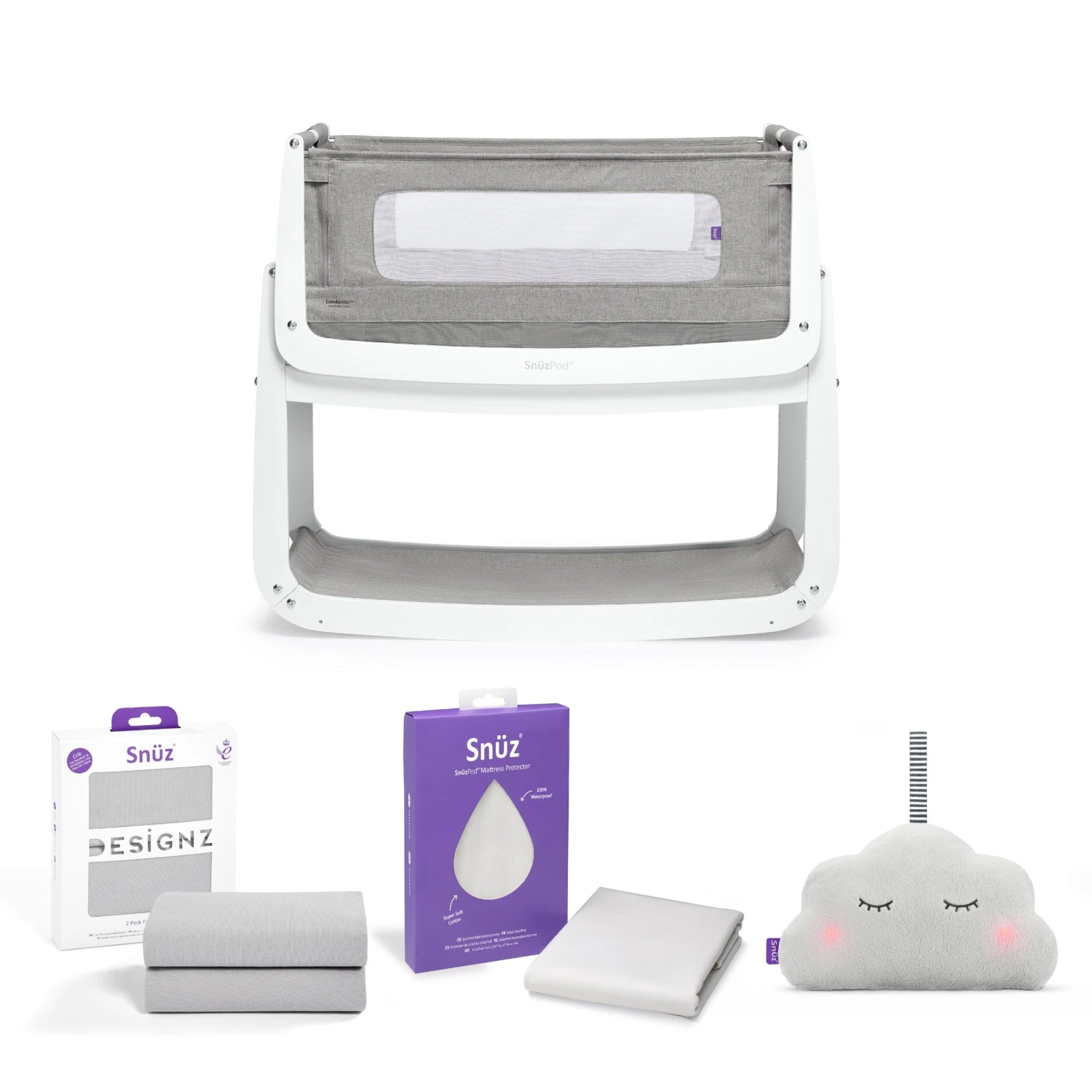 SnüzPod 4 Bedside Crib Starter Bundle Dusk 3 SnüzPod 4 Bedside Crib Starter Bundle Dusk
