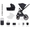 Venicci Tinum 2.0 2-in-1 Special Edition Pram Stylish Black -Baby Products Store venicci baby prams 8170 sty blk 23414974283971