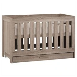 Venicci Forenzo Cot Bed With Drawer - Truffle Oak -Baby Products Store venicci cot beds 38476014158045