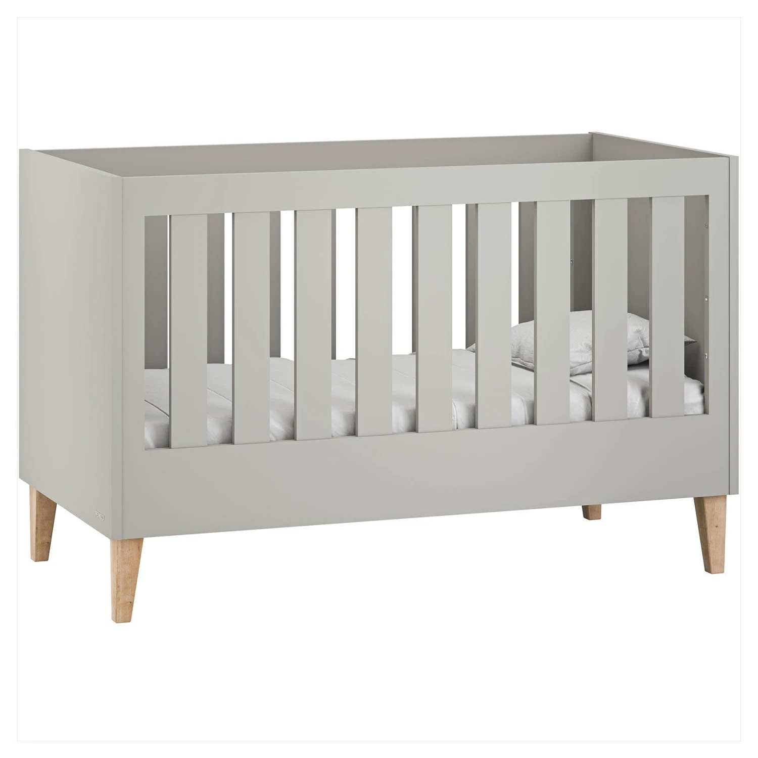 Venicci Saluzzo Graphite Cot Bed - Warm Grey 5 Venicci Saluzzo Graphite Cot Bed - Warm Grey - Image 3