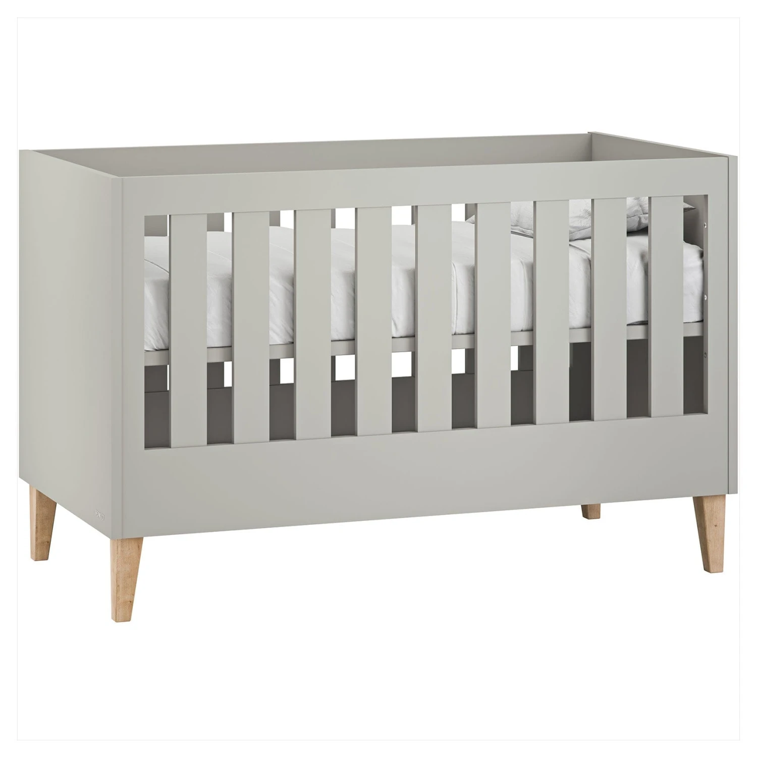 Venicci Saluzzo Graphite Cot Bed - Warm Grey 3 Venicci Saluzzo Graphite Cot Bed - Warm Grey