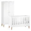 Venicci Saluzzo 2 Piece Wardrobe Roomset - Premium White