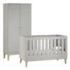 Venicci Saluzzo 2 Piece Wardrobe Roomset - Warm Grey -Baby Products Store venicci nursery room sets 38476218794205
