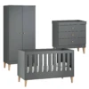 Venicci Saluzzo 3 Piece Roomset - Graphite 1 Venicci Saluzzo 3 Piece Roomset - Graphite -Baby Products Store venicci nursery room sets 38476279840989