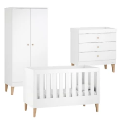 Venicci Saluzzo 3 Piece Roomset - Premium White