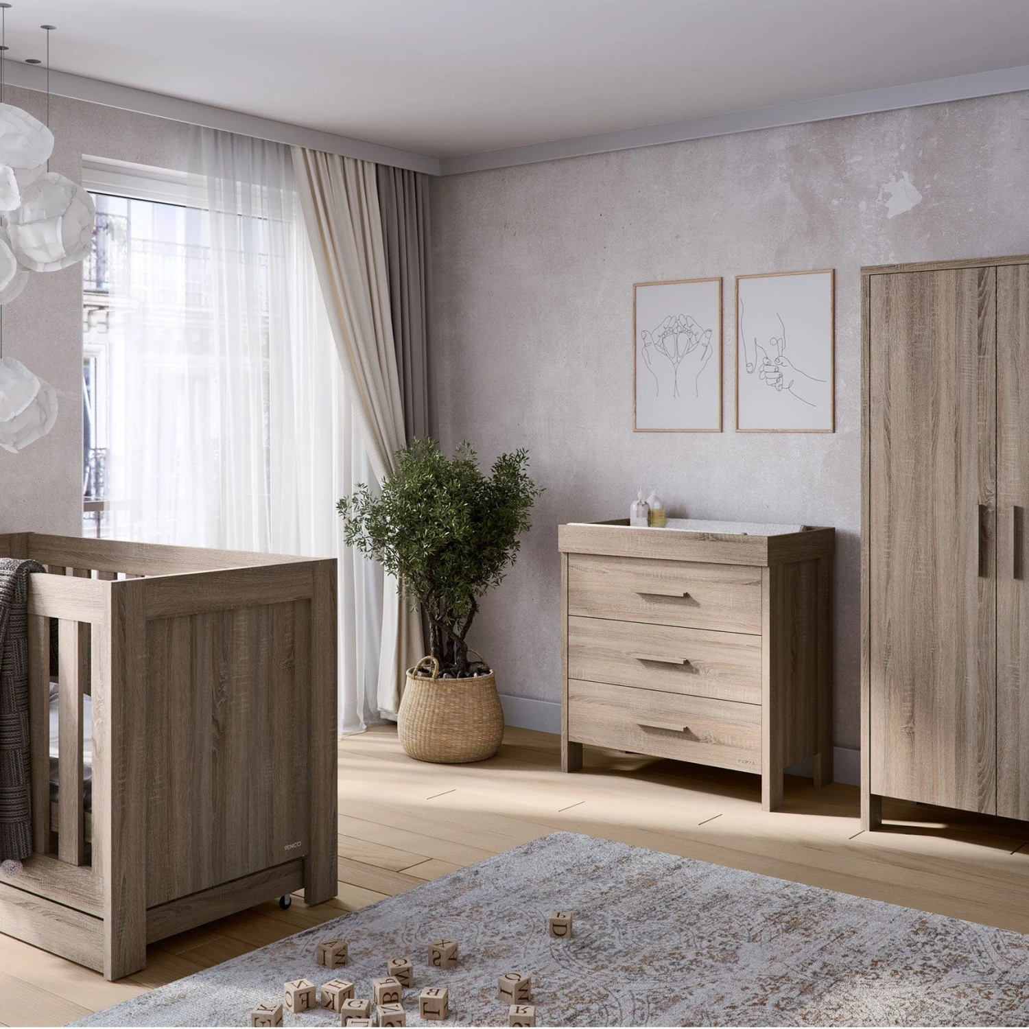 Venicci Forenzo Oak Wardrobe - Truffle Oak 5 Venicci Forenzo Oak Wardrobe - Truffle Oak - Image 3